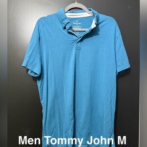 Tommy John Men's Teal Polo Shirt